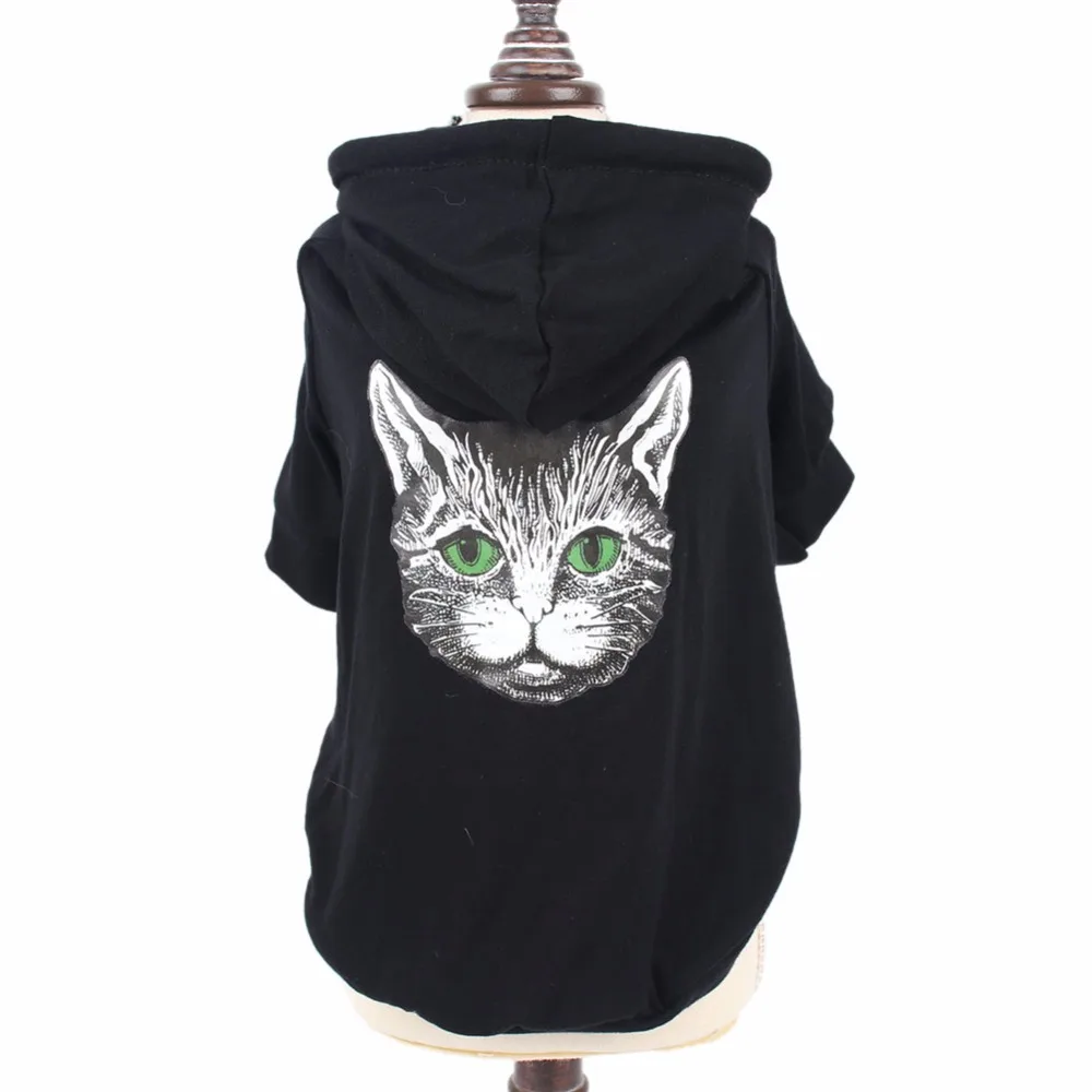 Маленькая одежда для кошек домашних животных кофта с капюшоном котенком костюм