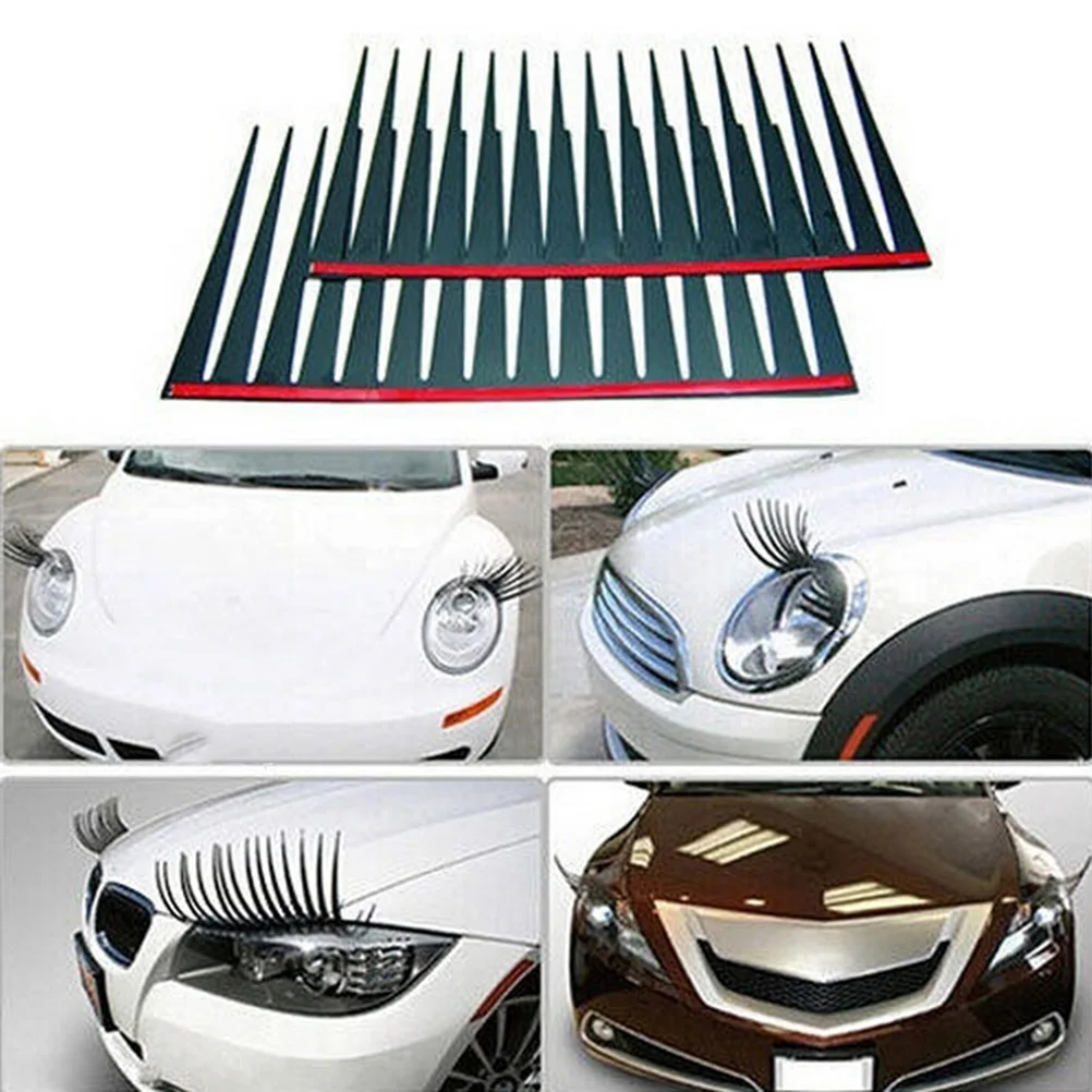 1pair Creative Black Eyelashes Car Stickers And Decals Headlight For Perodua Viva Kelisa Kembara Nautica Myvi Kancil Car Sticker Car Stickers And Decalsstickers And Decals Aliexpress