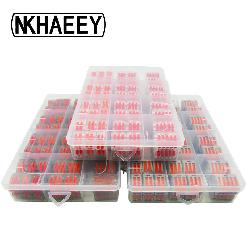 

Wago Type 212-415 96PCS/BOX Electrical Wiring Terminals Household Wire Connectors Fast Terminals For Connection Of Wires PCT-222