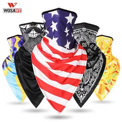 WOSAWE мотоциклетный треугольный шарф хип-хоп дизайн бандана шарф унисекс многофункциональная маска для лица треугольная маска Уличный