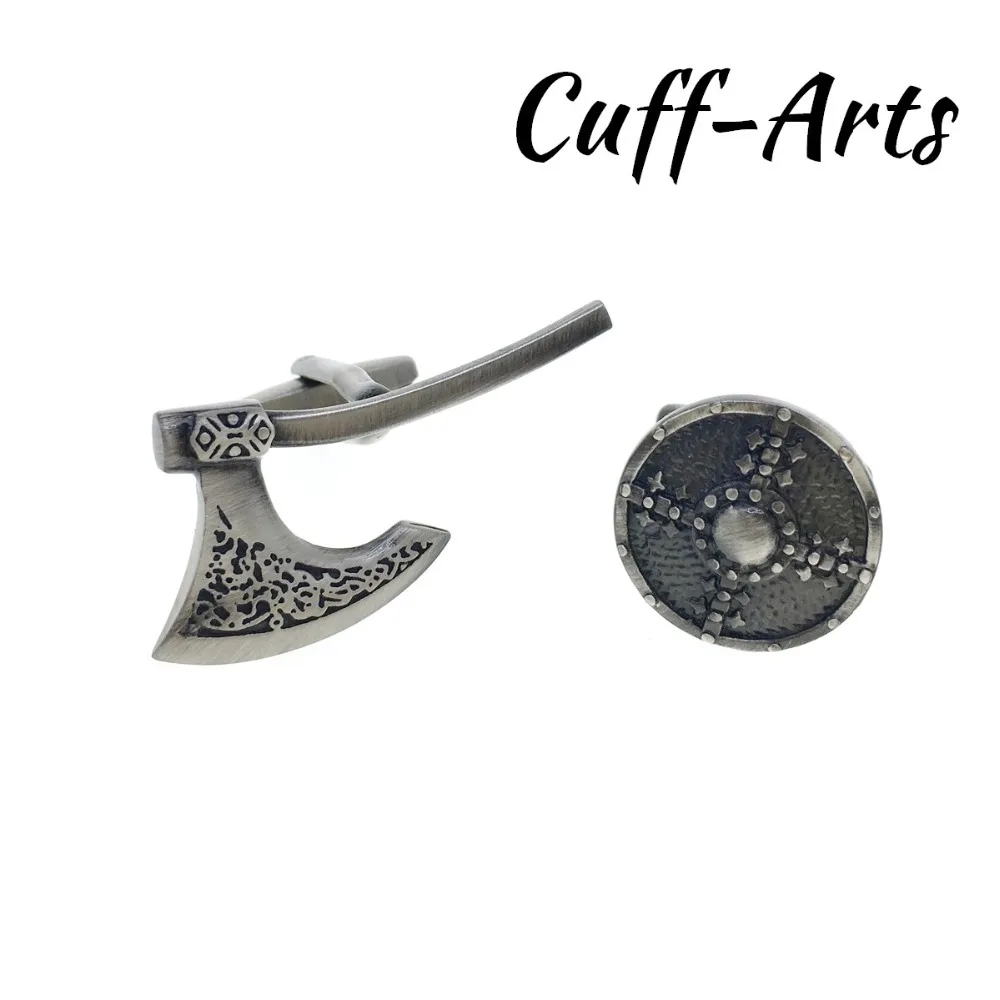 

Cufflinks for Men Viking Axe and Shield Cufflinks Mens Cuff Jewelery Mens Gifts Vintage Cufflinks by Cuffarts C10299