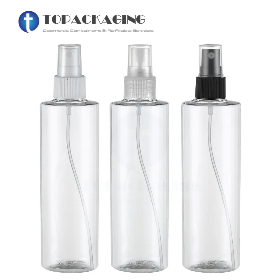 20PSC*250ML Spray Bottle Transparent Perfume Sub-bottling Fine Mist Atomizer Empty Clear Plastic Cosmetic Container Refillable transparent card box donation boxes for fundraising letter post container clear window mailbox