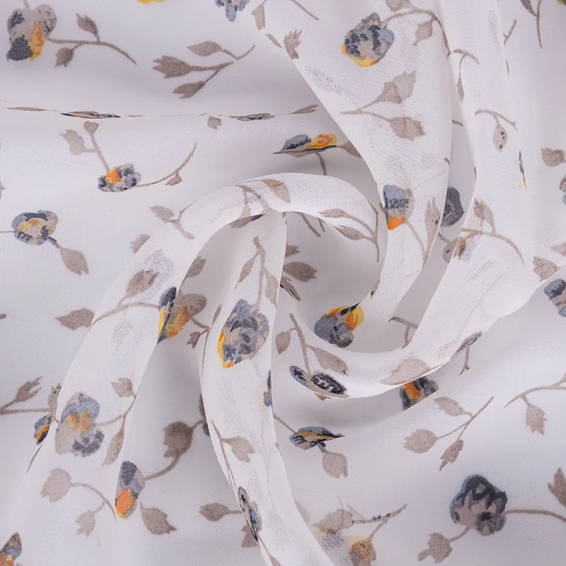 

150*100cm high-grade chiffon fabrics fresh fashion women's chiffon printed fabrics