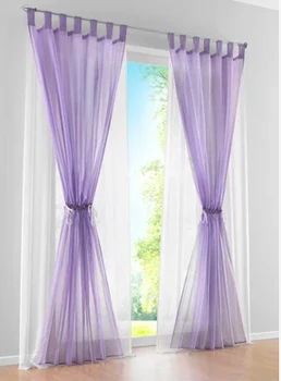 

Double layer 2 colors curtain window screening Quality Sheer Gauze curtains for living room customized