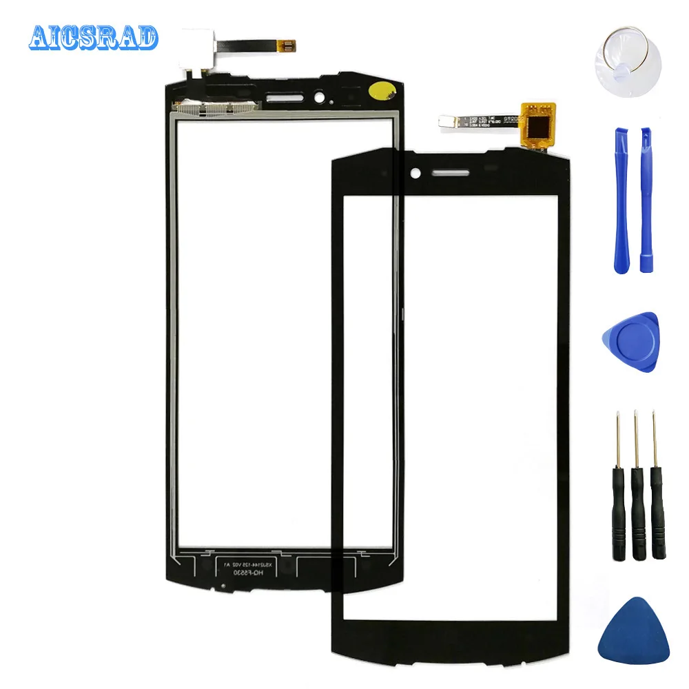 

AICSRAD Phone Sensor Touch Screen For Doogee S55 Touch Screen Mobile TouchScreen Front Glass Digitizer Panel S 55 +tools