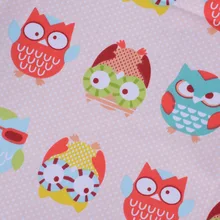 Полметра 160*50 см хлопок милая сова в розовый горошек Ткань с принтом Тильда лоскутное шитье стеганые ткани