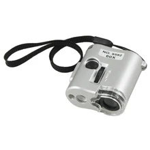 SOSW-60X Лупа 2 светодиодный светильник 1 УФ лампа драгоценный камень серый корпус