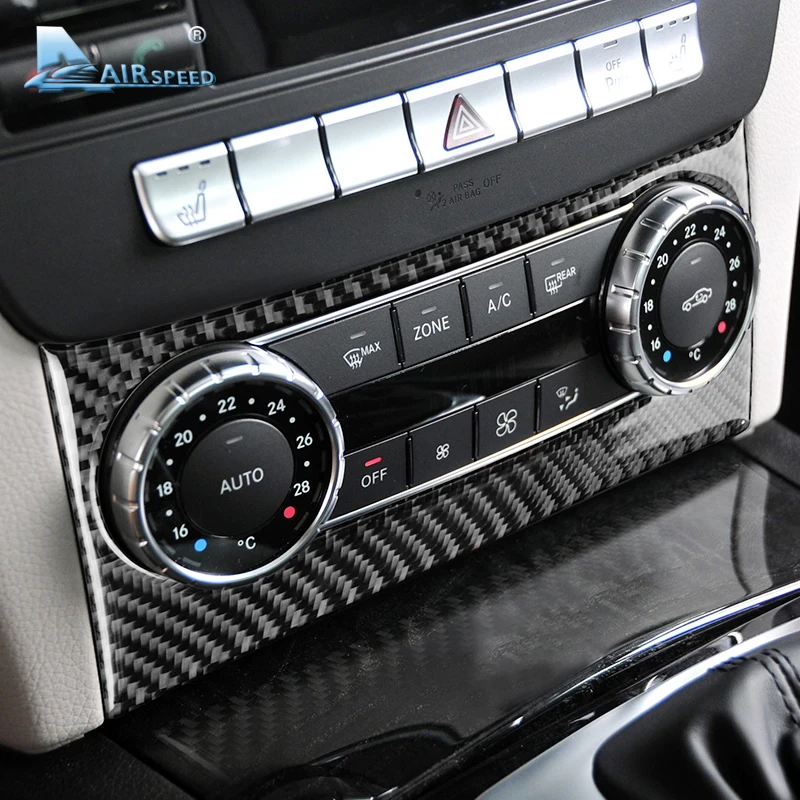 Airspeed для Mercedes Benz C Class W204 аксессуары 2011 2013 из углеродного волокна наклейки на