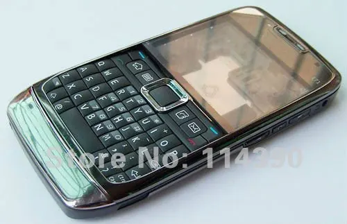 

New Metal Housing Faceplate Cover Case + Keypad Keyboard Fit for Nokia E71