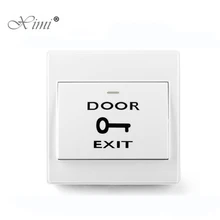 Пластиковая кнопка "Exit" переключатель для системы контроля доступа к двери дверной кнопочный Переключатель выхода двери с задней коробкой