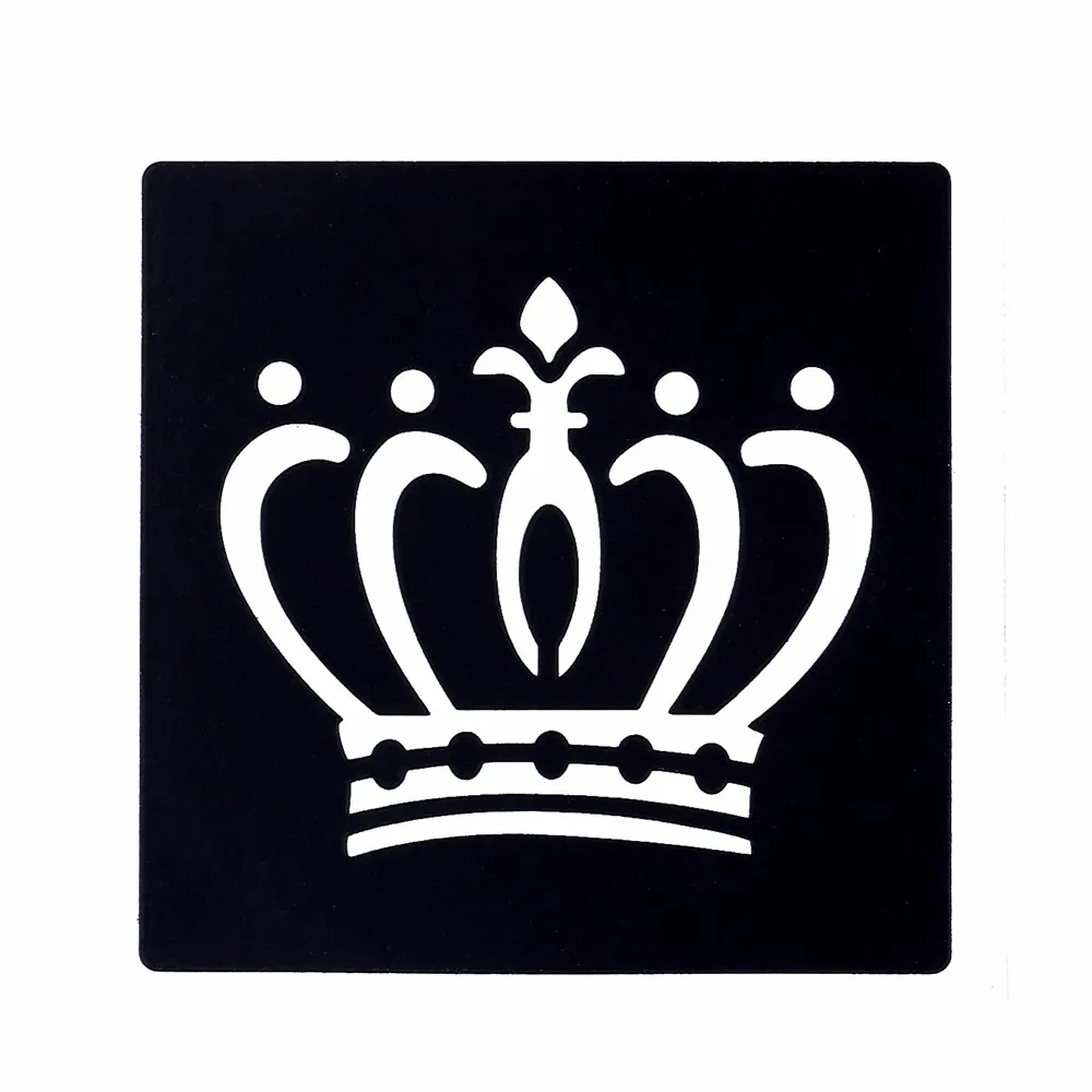 1pc Crown Airbrush Henna Tattoo Stencil Women Body Art Temporary Sticker Henna Tattoo Stencil Painting for Hand Leg Arm Feet G58