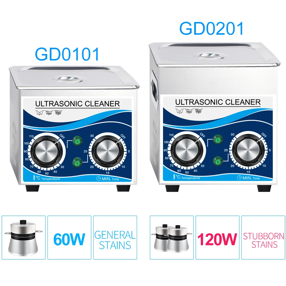 Kaufen 120 watt Ultraschall Reiniger 1.3L Bad 0 ~ 30 minuten Timer mit Heizung Ultraschall Reinigung für Uhren Gläser Schmuck Hause teile
