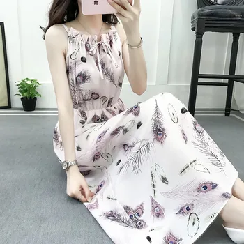 

Sexy V Neck Backless Floral Summer Beach Dress Women 2019 White Boho Striped printing Daisy Party Midi Dresses