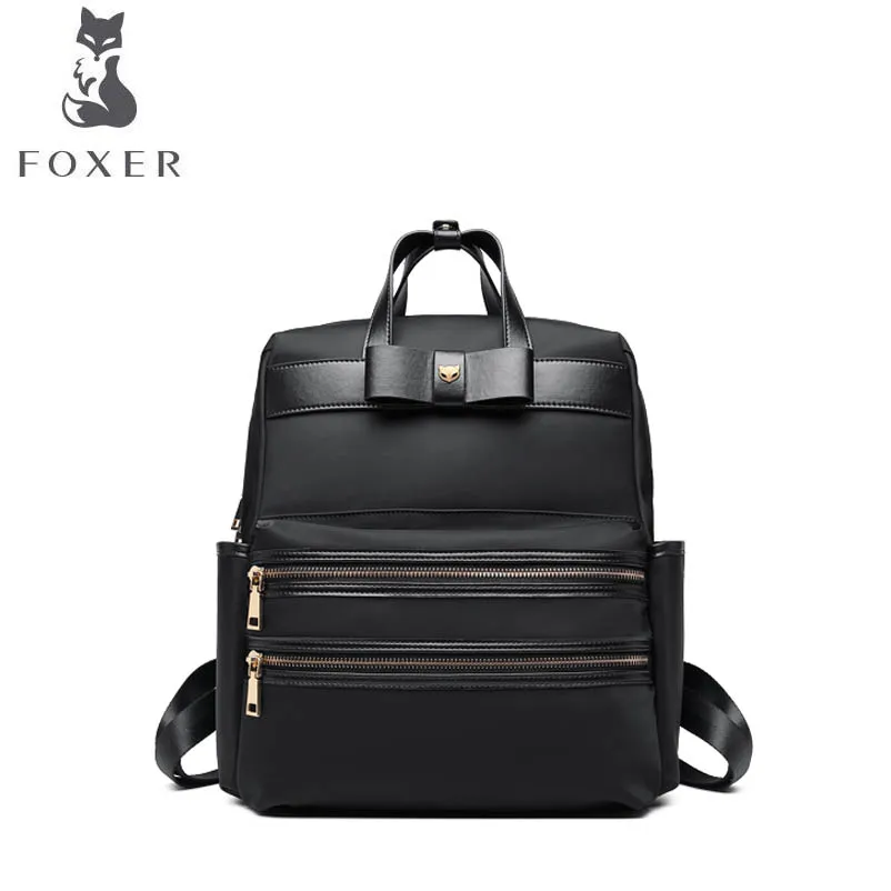 

FOXER bags for women 2019 new women leather bag fashion quality canvas tote backpack bags designer women bag