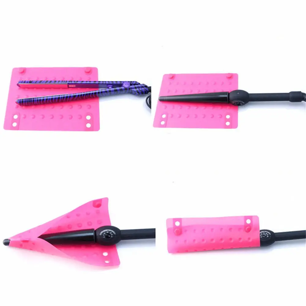 

Silicone Heat Resistant Mat Anti-heat Mats for Hair Straightener Curling Iron