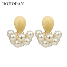 Bohopan Unique Design Pearl Earrings For Women Water Drop Shape Dangle Earrings High Quality Drop Earrings Jewelry Earrings 2019 Bohopan Unique Design Pearl Earrings For Women Water Drop Shape Dangle Earrings High Quality Drop Earrings Jewelry Earrings 2019