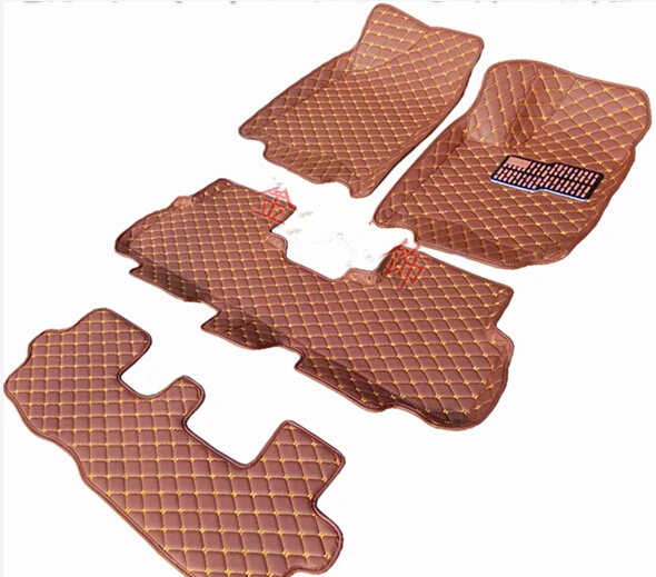 Custom special floor mats for Right Hand Drive Infiniti QX80 7seats 2016 2014 waterproof carpets