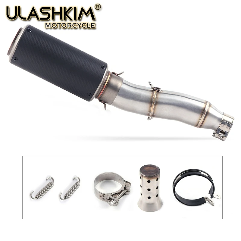 

Motorcycle Full Exhaust System Muffler Escape Slip On For YAMAHA XG250 XT250 Modified Contact Middle Pipe Adapter Connect