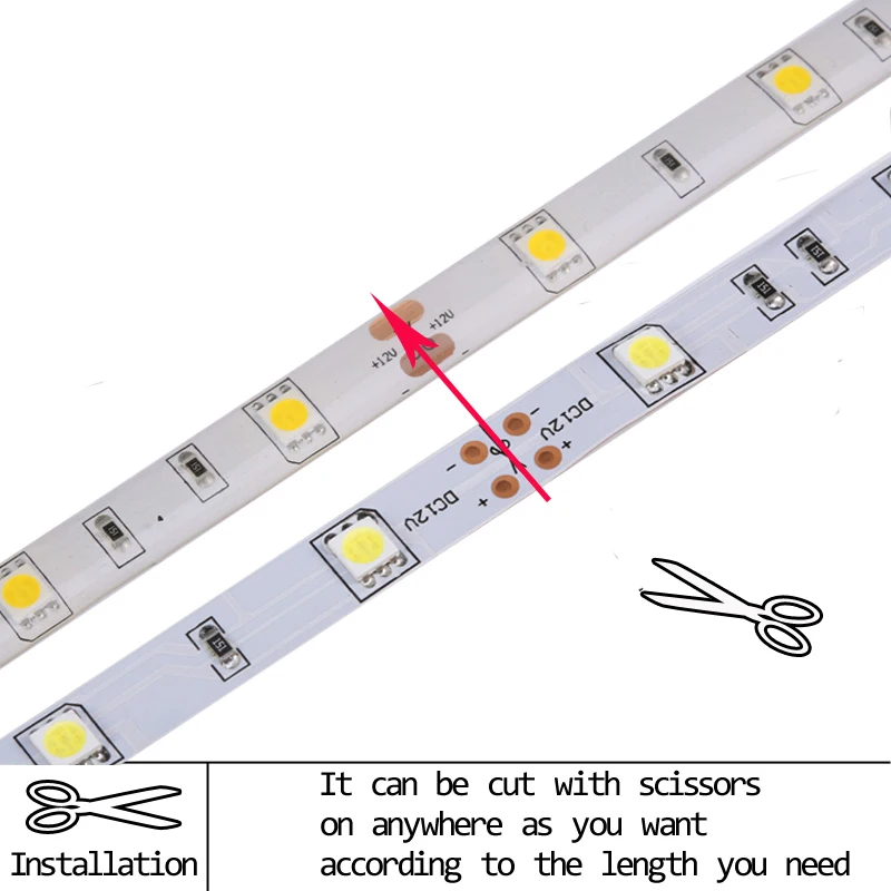 5 м 300 светодиодов без водонепроницаемости RGB Светодиодная лента светильник 2835 5050 12 В постоянного тока 60 светодиодов/м Fiexble светильник Светодиодная лента лампа для украшения дома