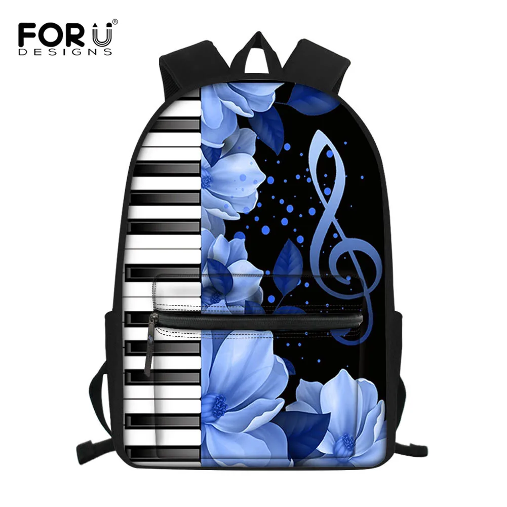 FORUDESIGNS музыкальный принт пианино рюкзак для подростков девочек средней школы ортопедические рюкзаки студентов Мульти Карманный Рюкзак