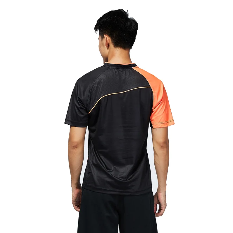 Kawasaki стиль спортивная одежда для бадминтона дышащая мужская рубашка с v-образным вырезом бадминтон шорты футболки для мужчин ST-T1021