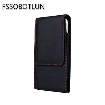 

FSSOBOTLUN,5.5-6.0"For Mate RS Porshe Design Phone Holsters PU Leather Case Clip Belt Pouch For Huawei Honor Play 7A Standart