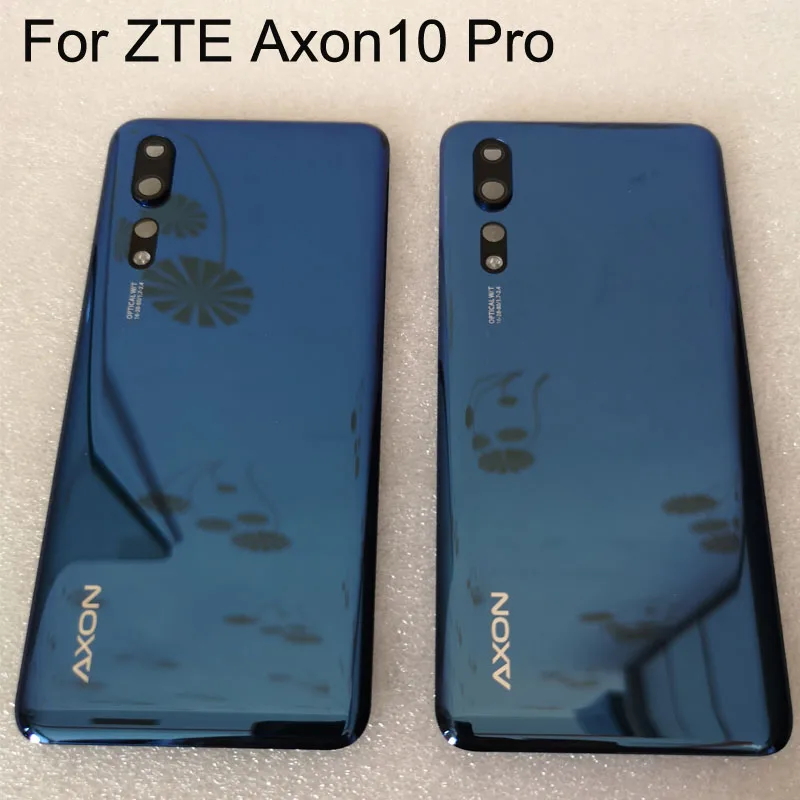 Back Glass Rear Cover For ZTE Axon10 Pro Snapdragon 855 Battery Door Housing case back cover camera glass For ZTE Axon 10 Pro
