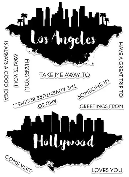 

CALIFORNIA SKIES Transparent Clear Silicone Stamp/Seal for DIY scrapbooking/photo album Decorative clear stamp sheets A806
