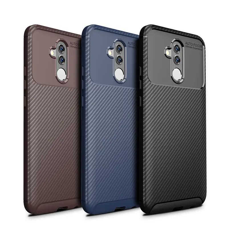 

For Huawei Mate 20 Lite Case Soft Silicone Shockproof Matte Ultrathin Fiber Back Cover for Coque Huawei Mate20 Lite Phone cases