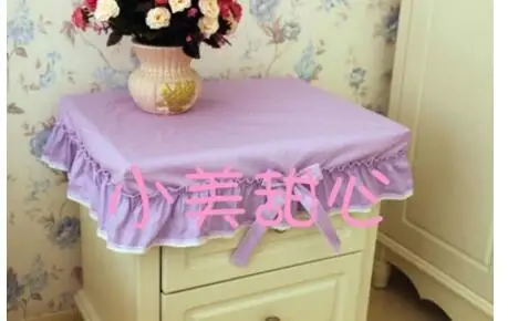 Розовый/розовый цвет пасторальный принцесса прикроватный столик крышка маленькая скатерть пылезащитный чехол Индивидуальный размер
