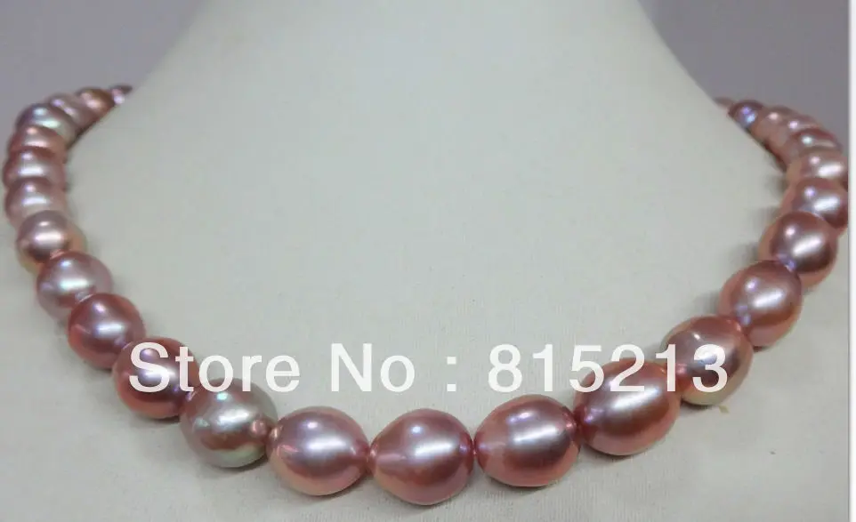

N1650 HUGE NATURAL 18"10-12MM SOUTH SEAA GENUINE LAVENDER DROP PEARL NECKLACE 14K AAA 28% Discount NEW