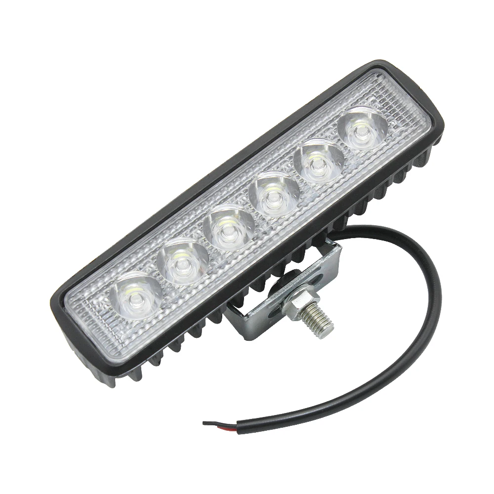 

1pcs 18W Car DRL LED Work Light 12V Auto Offroad Led Spotlight Driving Light for Truck Tractor SUV ATV Motorcycle