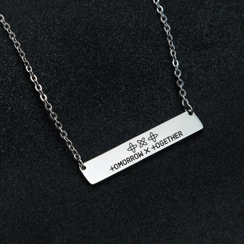 

Kpop 2019 New Arrival TOMORROW X TOGETHER TXT Combination Name Pendant Necklace Unisex Hot Sale Fans Jewelry Gift Drop Shipping