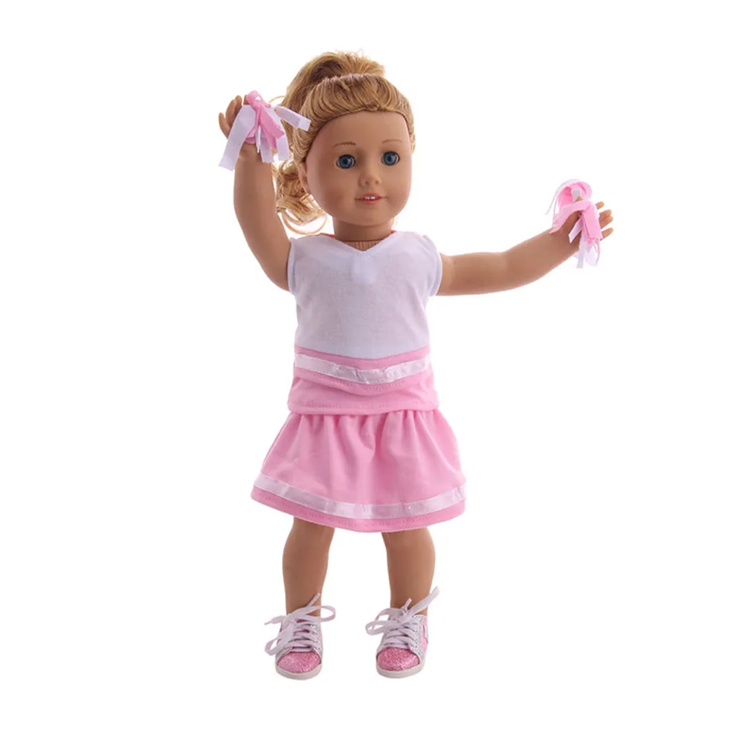 18 inch doll cheerleading outfit