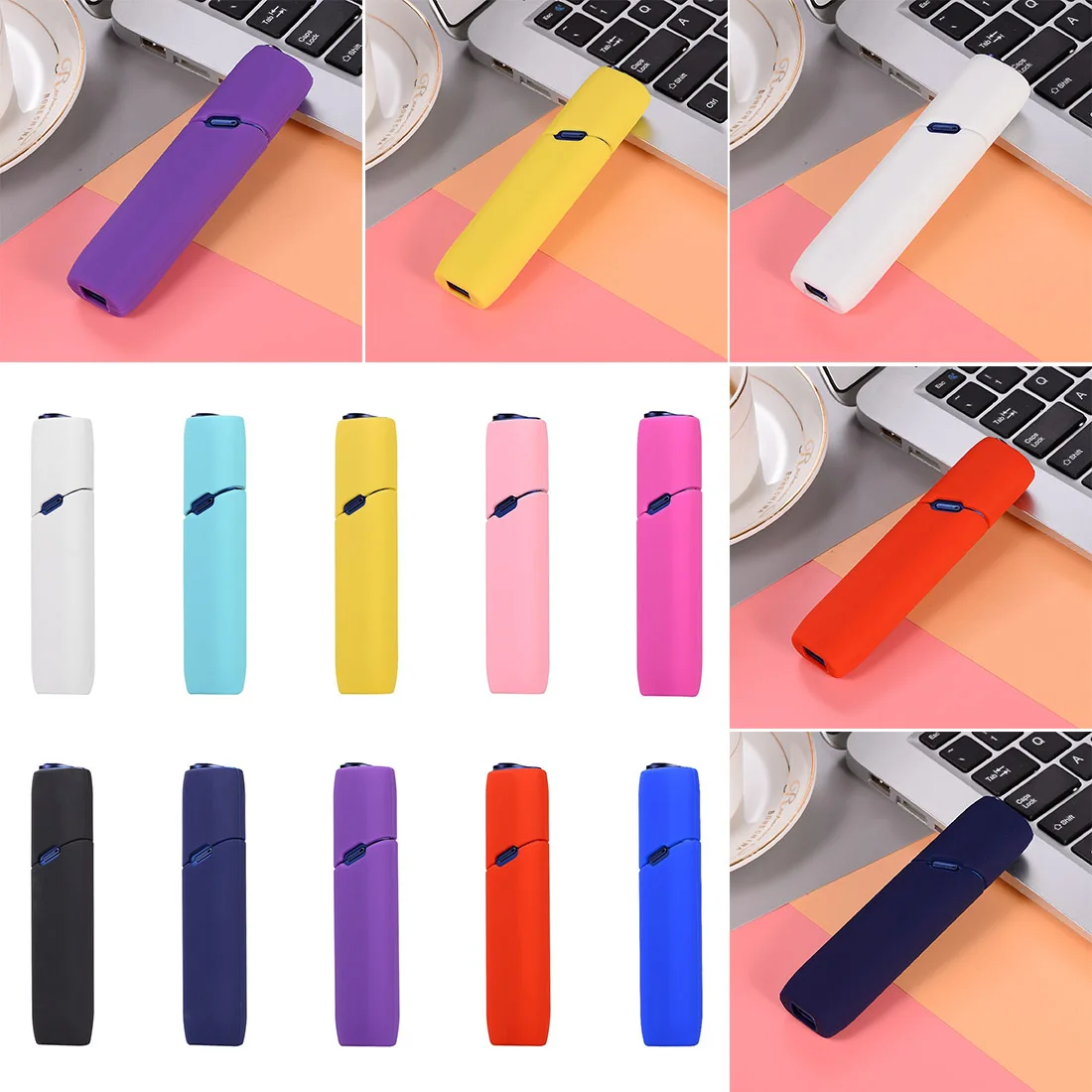 Разноцветный Мягкий силиконовый чехол для IQOS 3 0 электронной сигареты IQOS|Сумки