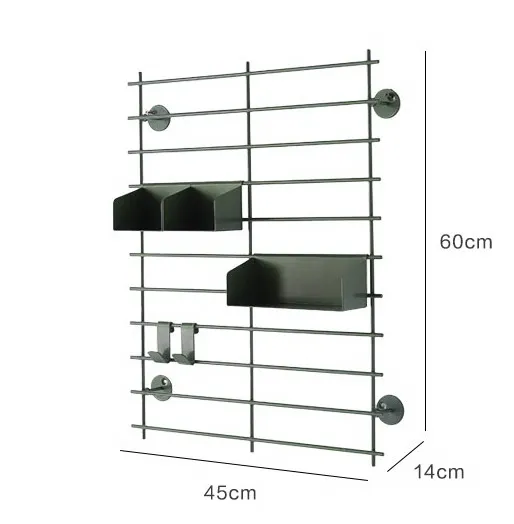 Современный дизайн настенный Лофт металлический Дисплей Показать полки, модные украшения дисплей стойки хранения Держатели пальто вешалка крюк - Цвет: Small Green