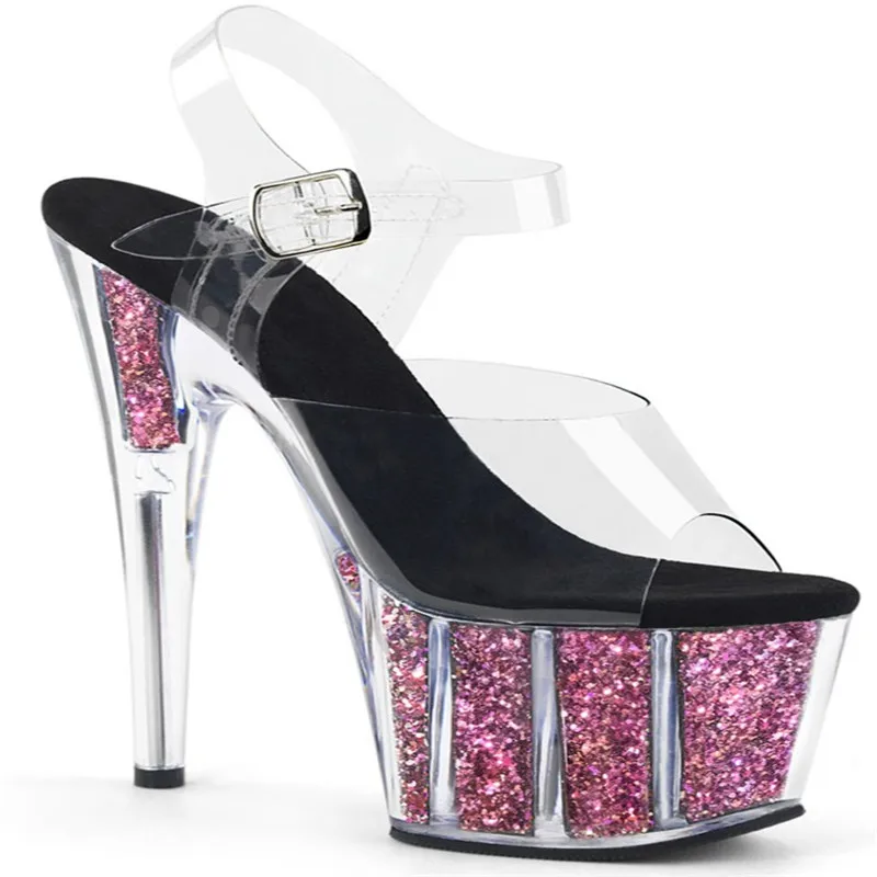 New banquet stage performance princess catwalk shoes, sexy 15 cm high heel sandals, special pole dance performance, dancing shoe