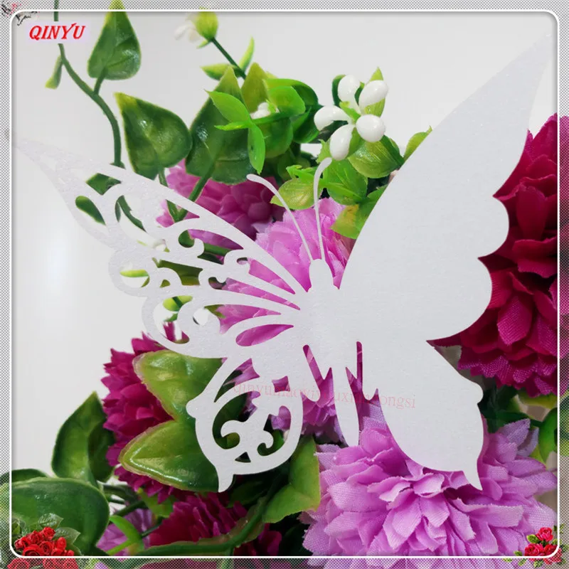 50 шт. бумажные бокалы бабочки для вина 21 цвет|paper card|cards for weddingdiy paper cards |