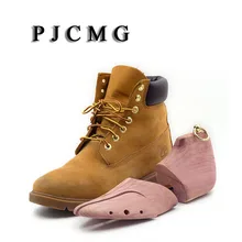 1 Pair Red Cedar Wood Adjustable Shoe Shaper Men's Shoe Tree Stretcher Support For Men Boot Expander Device