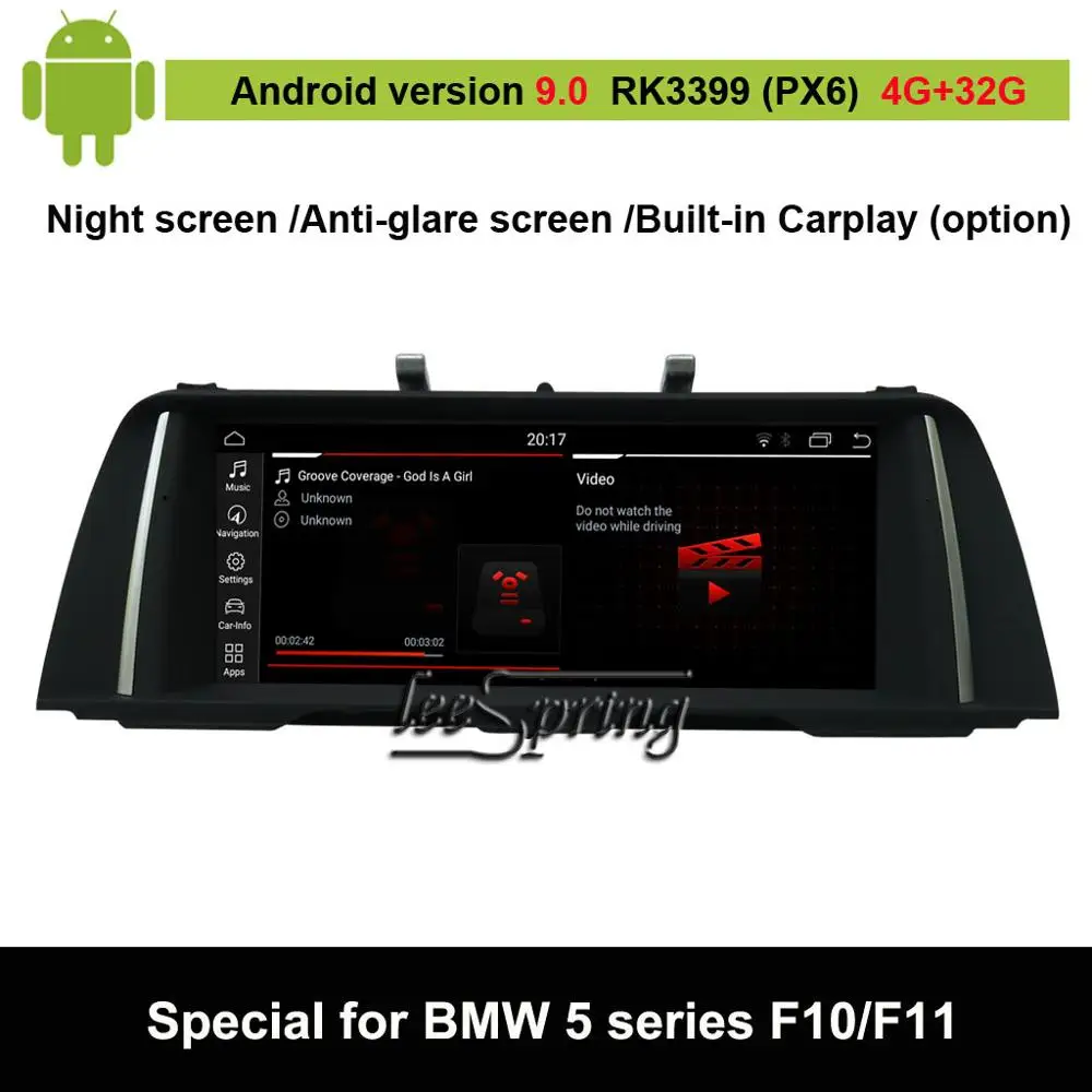 

Android 9.0 Car Multimedia Player for BMW 5 Series F10/F11(2011-2016 CIC NBT option) Auto GPS Navigation