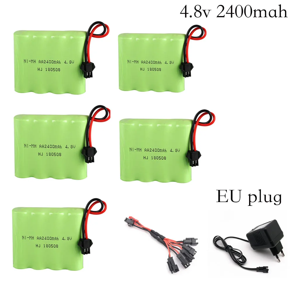 5pcs 4.8v 2400+eu-1