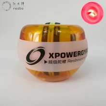 Resbo 30LBS LED Wrist Ball Gyroscope Autostart Force Spinning Power Wrist strengthen Ball  Rotor Gym Hand Exerciser Gyro Ball  A