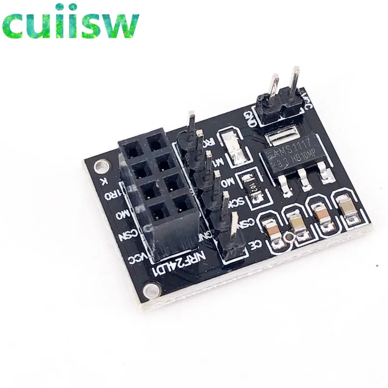 Whelesale 5Pcs/lot Socket Adapter plate Board for 8Pin NRF24L01+ Wireless Transceive module | Электронные компоненты и