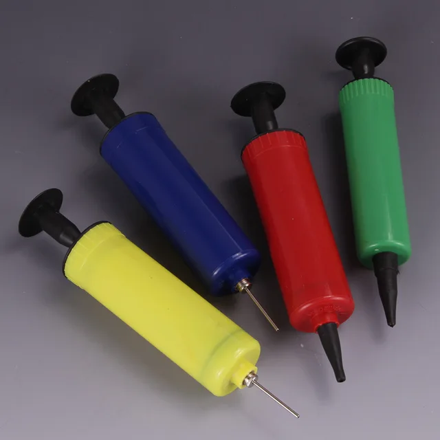 Air Balloons Pump PVC balls inflator globos balloon pump accessories party supplies two needles hand push Air Pump for the balls