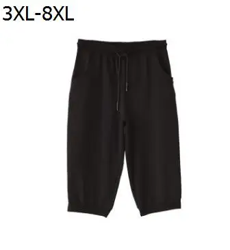 New 2019 summer men pure cotton calf length pants loose