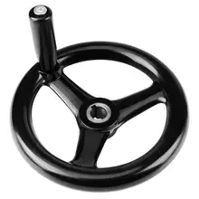 3 спица пластиковый токарный станок маховик с вращающейся ручкой для фрезерного станка круглый маховик 3 размера черный Лидер продаж