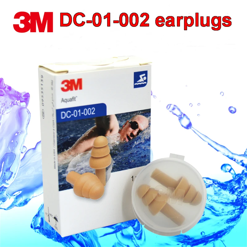 3M DC-01-002 Waterproof earplugs Christmas tree design 3 compartment Swimming Anti-noise 25db ear protector | Безопасность и