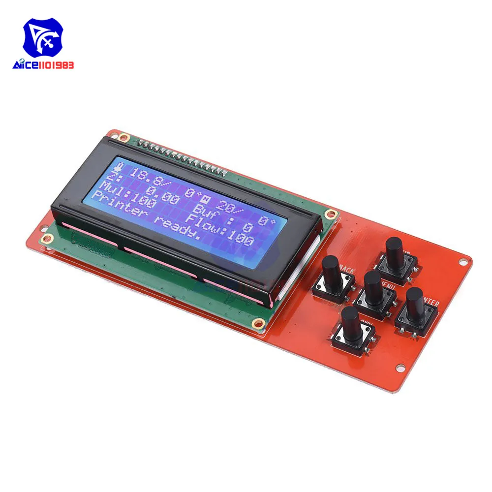Модуль контроллера ЖК дисплея diymore 2004 кабель JTAG для RAMPS 1 4 Arduino Mega Pololu Shield Reprap 3D
