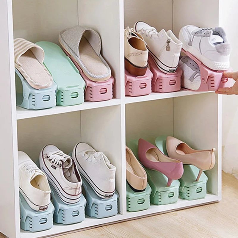 1 шт. прочный регулируемый органайзер для обуви подставка компактный шкаф стенд
