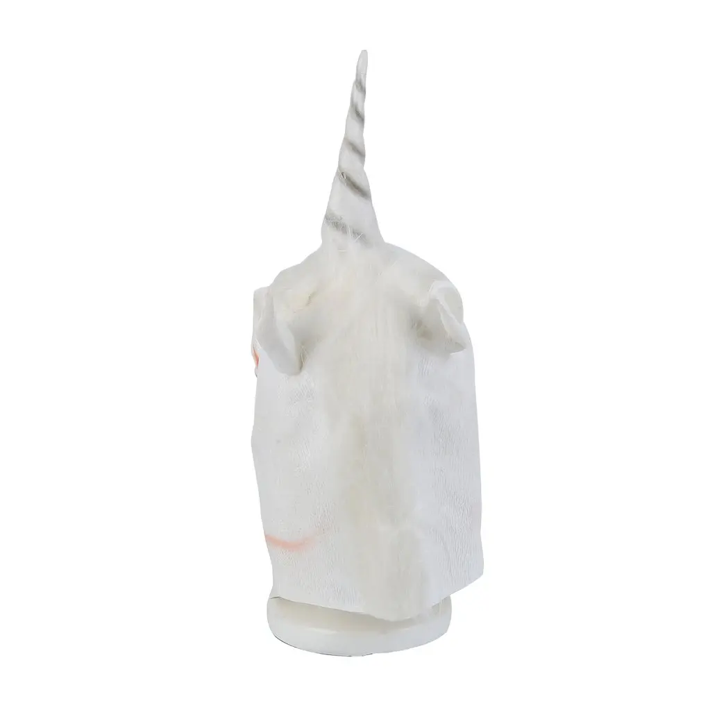 Popular Halloween White Unicorn Horse Head Mask Latex for a Crazy Cosplay Party New Hot